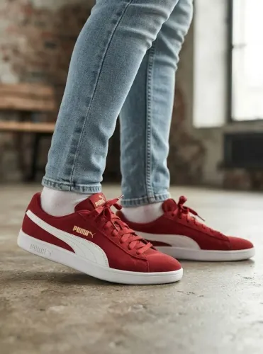 Tênis masculino puma 43 novo de camurça bordô