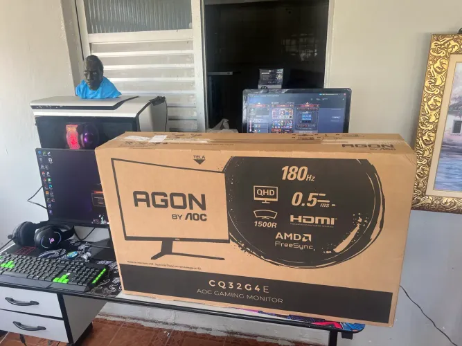 PC Gamer Aquário AM5 | Ryzen 5 8600G + Monitor AOC 32" QHD 180Hz