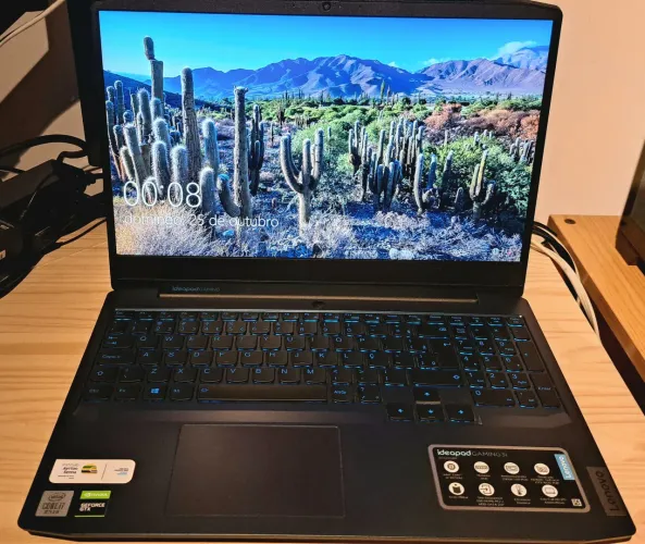 Notebook Lenovo Ideapad 3i Gaming Core i7 16GB 1,25 TB Geforce GTX 1650 4GB