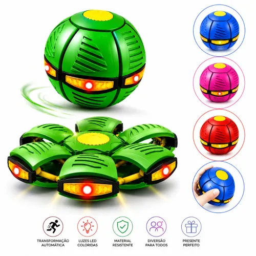 Bola Mágica Maluca Disco Voador Ufo Saltitante  Brinquedo Infantil e Cães