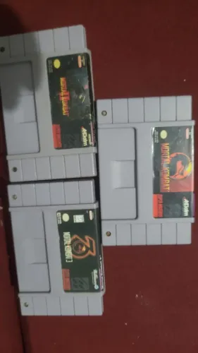 Mortal Kombat 1, Mortal Kombat 2 e Mortal Kombat 3 para Super Nintendo