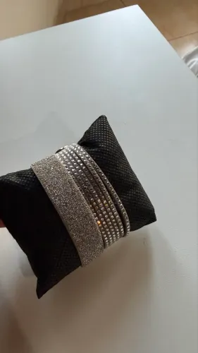 Pulseira Swarovski Original com Cristais - Luxo e Brilho Intenso
