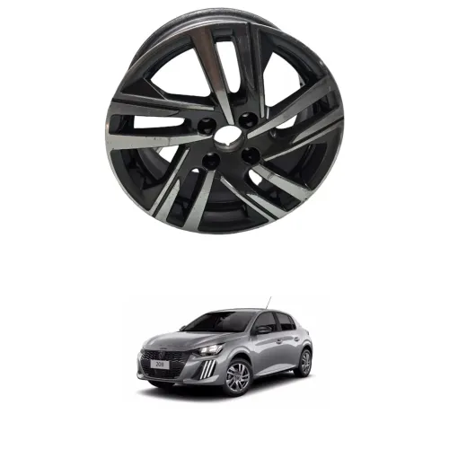 Roda Avulsa Aro 16 Peugeot 208 2020/2023 2024 Original