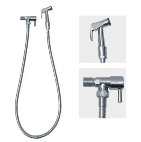 Ducha Higiênica Registro cromada ABS 1/4V Civitt 90cm Napoles