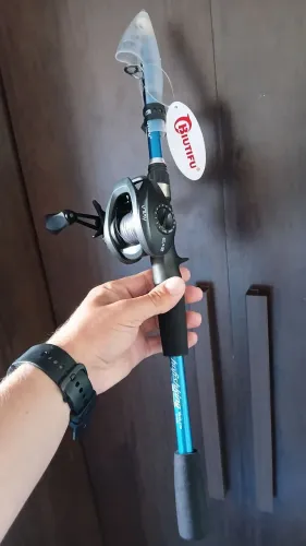 Kit pesca carretilha e vara