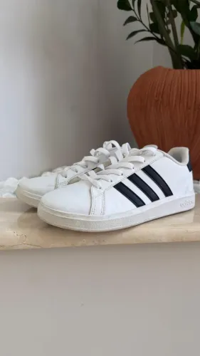 Tênis Adidas Grand Court 2.0 Infantil - Tamanho 35/36 - Usado (Estado Impecável)