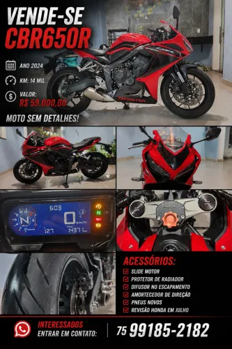 CBR 650R ANO 2024