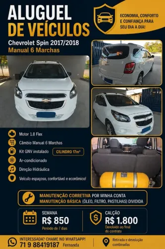 Chevrolet Spin LT 1.8 8V Econo.flex 5P Mec. 2018