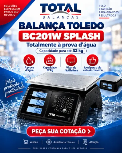 Balança Comercial BC201W - A prova D´água