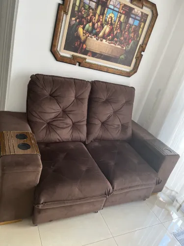 Sofá 2 lugares retrátil e reclinável