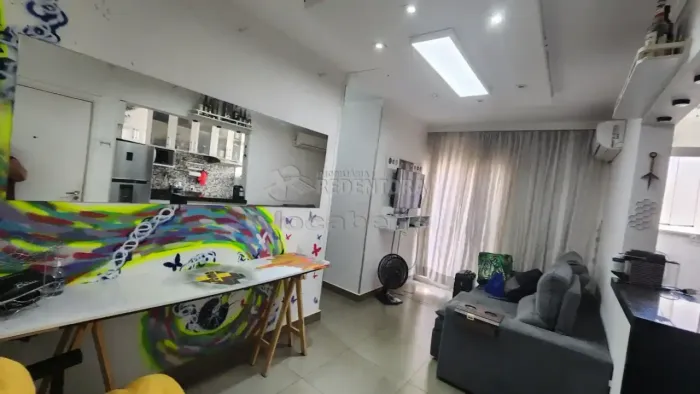 Condomínio Spazio Rio Pérola - Apartamento mobiliado com 3 dormitórios e 2 vagas de garage