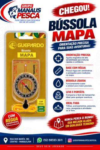 BÚSSOLA MAPA GUEPARDO - ORIENTAÇÃO E PRATICIDADE ?