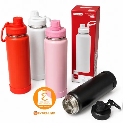 Garrafa Térmica de Aço Inoxidável, 800ml