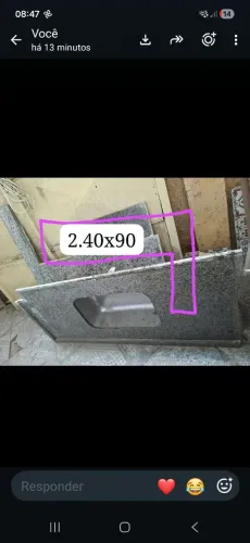 Pia com bancada 