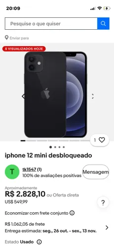 Vende se iPhone 12 mini