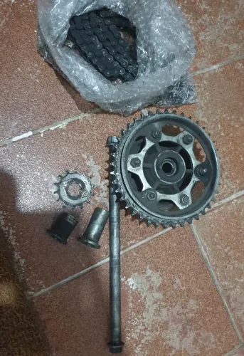 Relação factor fazer 150 flange eixo yamaha fazer150 factor150 coroa buchas corrente