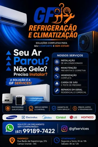 Geladeira/ar condicionado/máquina de lavar