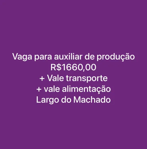 Vaga pra auxiliar de cozinha 