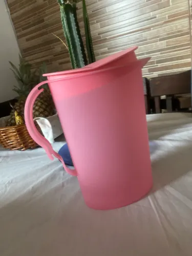 Jarra Tupperware Original Rosa com Tampa