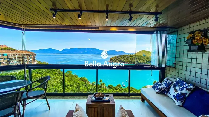 Apartamento com Vista Panorâmica para o Mar e Ilha Grande no Porto Real Resort
