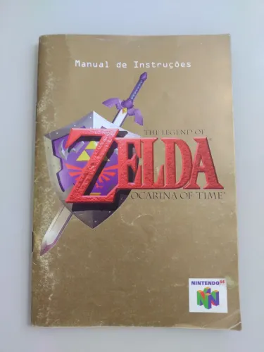 Manual jogo The Legend of Zelda: Ocarina of Time N64 (usado em bom estado)