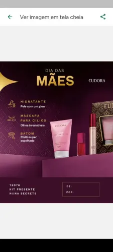 Presente Dia das Mães Última Hora Boticário ?