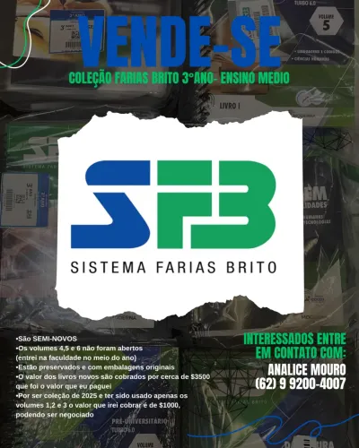 Livro Farias Brito 3° ano Ensino Médio 