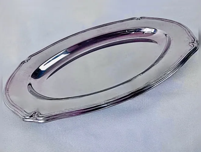 BANDEJA DE INOX OVAL - VINTAGE