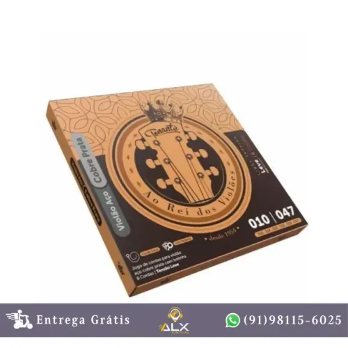 Corda P/ Violão Aço 010 Cobre Prata C/bolinha.010 - .047 - *ENTREGA GRÁTIS*