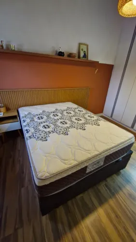 Cama Casal Baú + Colchão Copel Manhattan - Ótimo Estado
