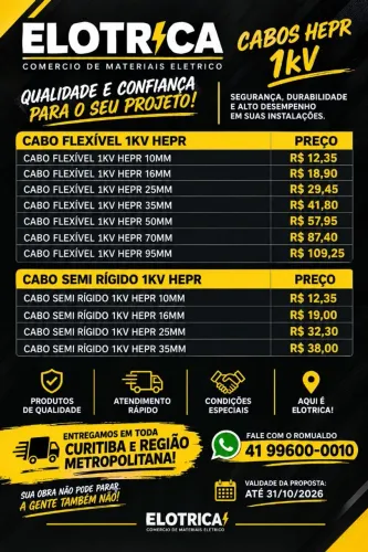 cabos flexíveia e semi rígido