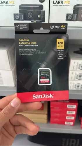 Cartão Extreme Pro 128GB Sandik Original Novo Frete Grátis