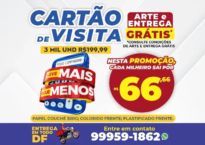 Cartão de visita gráfica arte e entrega G.R.Á.T.I.S (consulte condições)