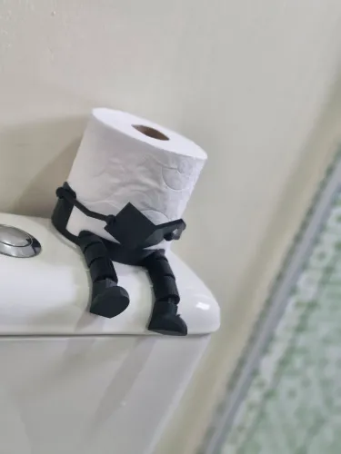Suporte para Papel Higiênico Divertido em Impressão 3D