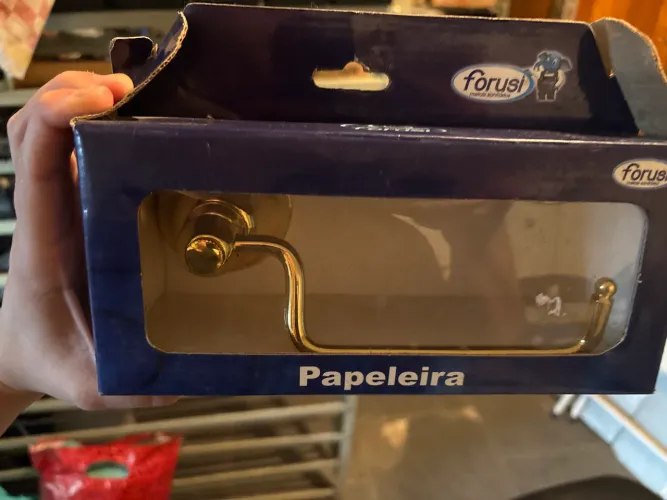 Papeleira Forusi 5005 Dourada Original - Nova na Caixa