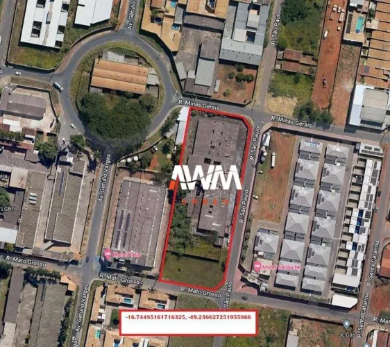 Área especial 5.300 m² proxima BR 153 vila Nossa Sra Lourdes