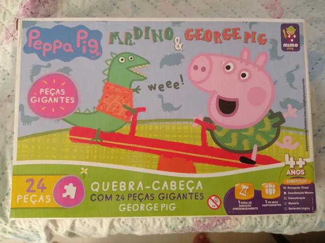 Quebra-cabeça George Pig & Mr. Dino