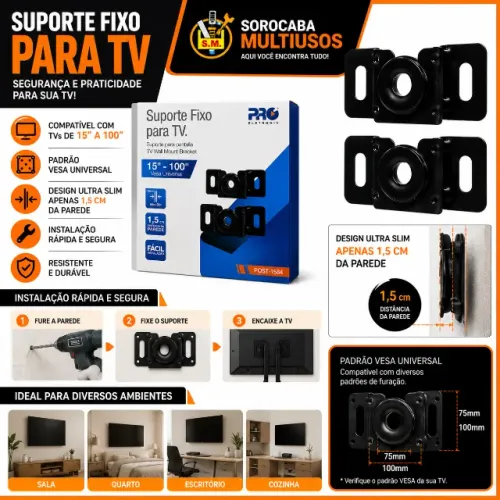 SUPORTE FIXA TV