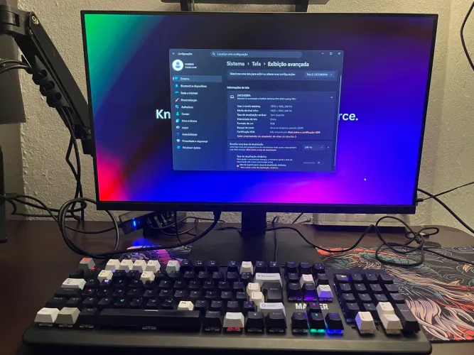 Monitor HOESDA 240hz 24 polegadas NOVO