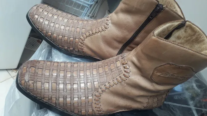 Bota de película de carneiro masculina número 41