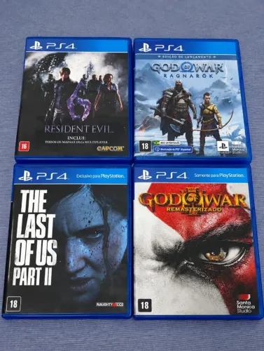Coleção de Jogos PS4 Originais. 