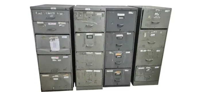 Lote 10 Arquivos De Aco Grandes 4 Gavetas Escritorio Usado