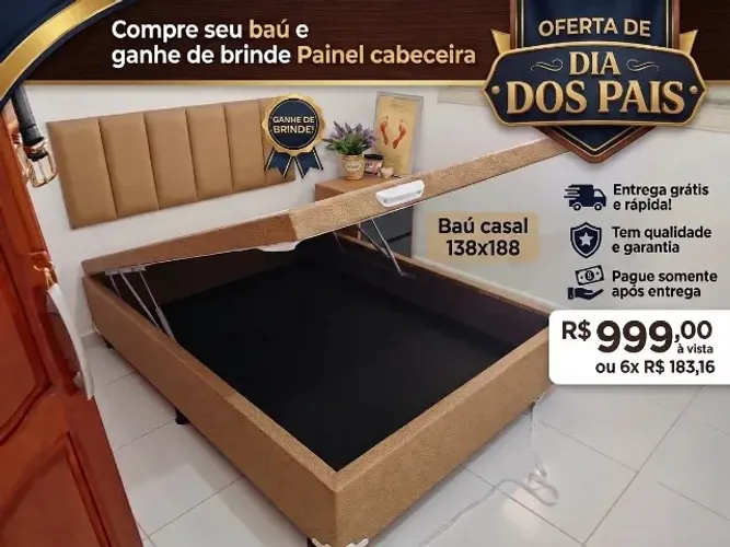 Base box baú casal