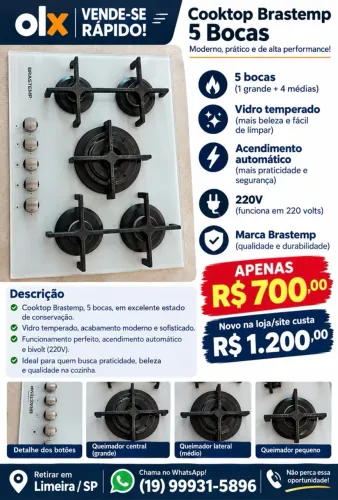 Cooktop novíssimo