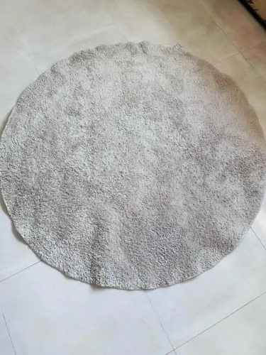 Tapete Redondo 1,50m Quarto Sala Escritório Pelo Macio Antiderrapante peludo