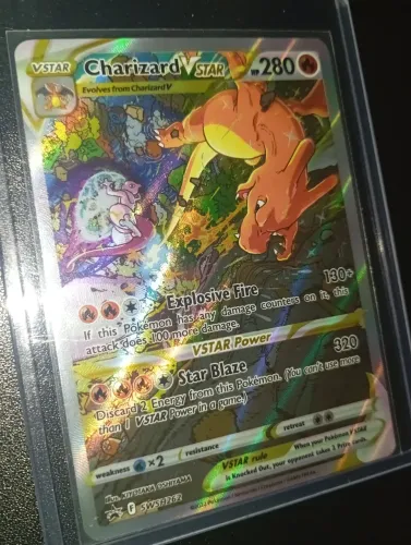 Carta Pokémon Charizard VSTAR PROMO 2022 INGLÊS Original em Perfeito Estado NM