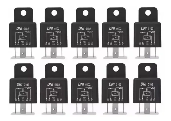 Relê Auxiliar Universal 12v 40a 4 Pinos Dni102 -