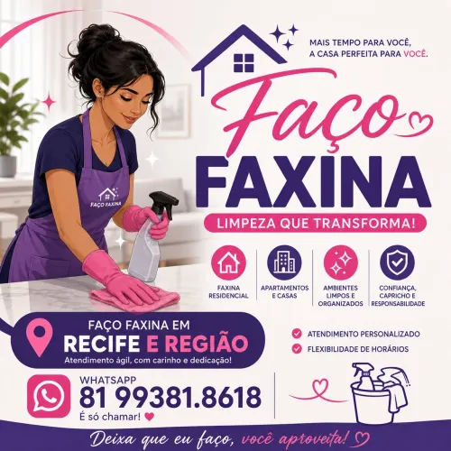 Faxina entre em contato