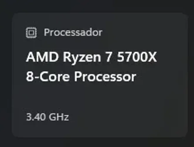 Processador AMD Ryzen 7 5700x