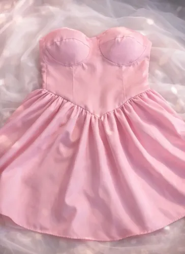 VESTIDO ROSA BALONÊ ESTILO PRINCESA